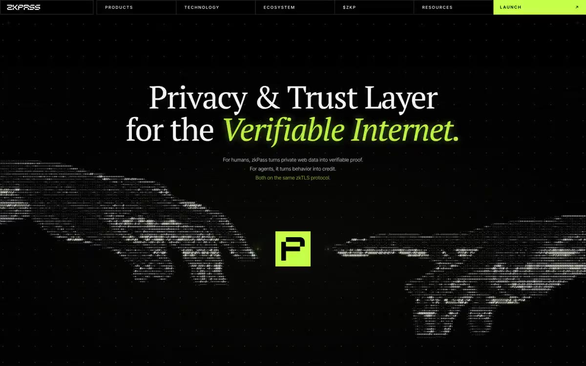 zkPass 网站预览