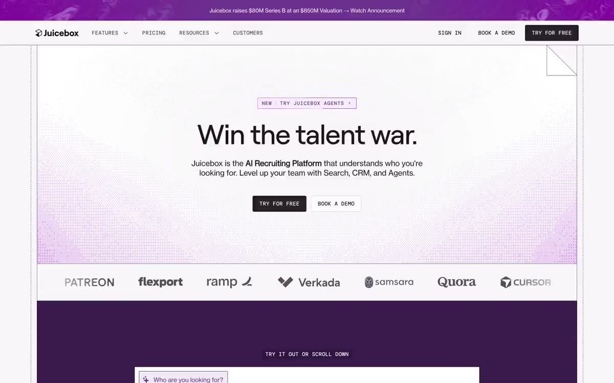Juicebox.ai 网站预览