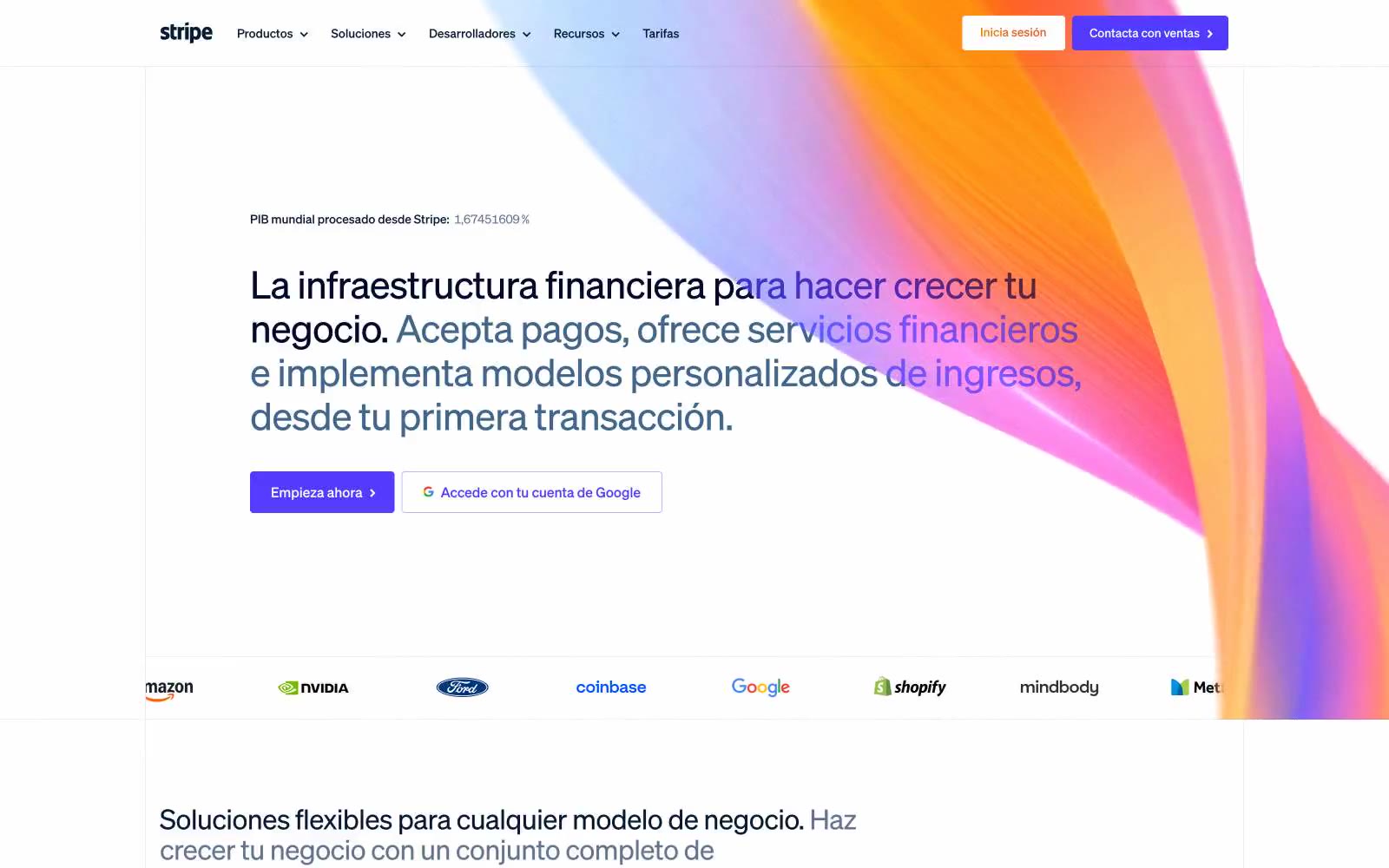Stripe 网站预览