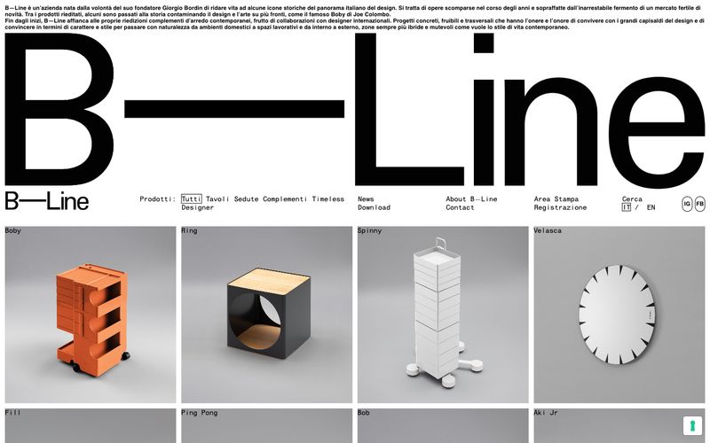 B—Line 网站预览