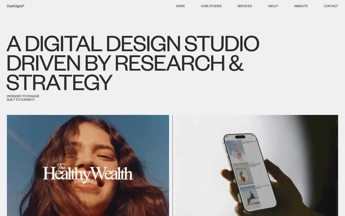 Dash Digital Studio 网站预览