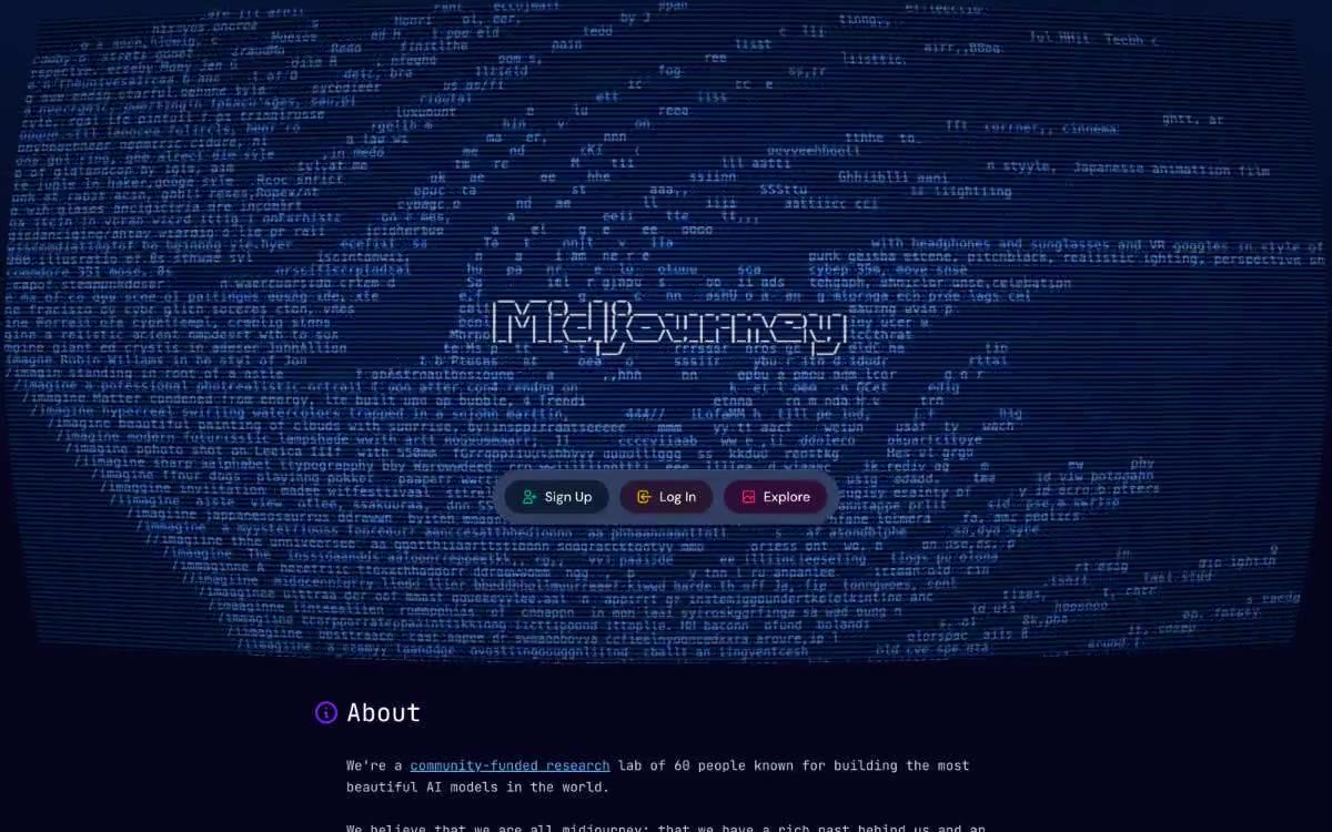 Midjourney 网站预览