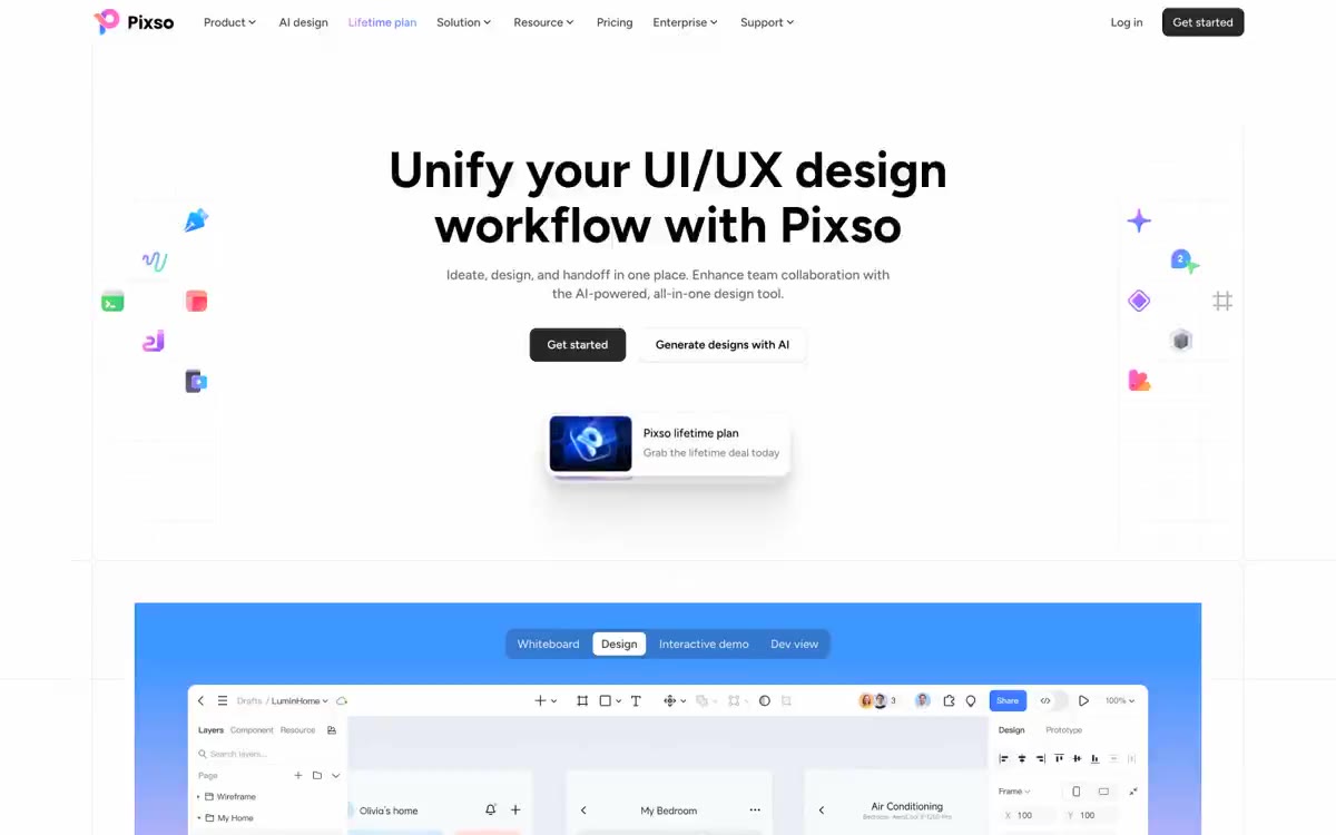 Pixso 网站预览