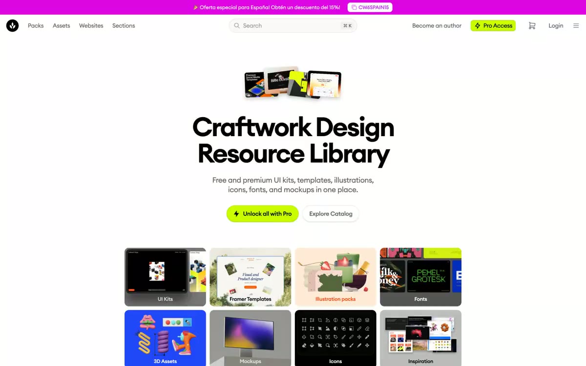 Craftwork 网站预览