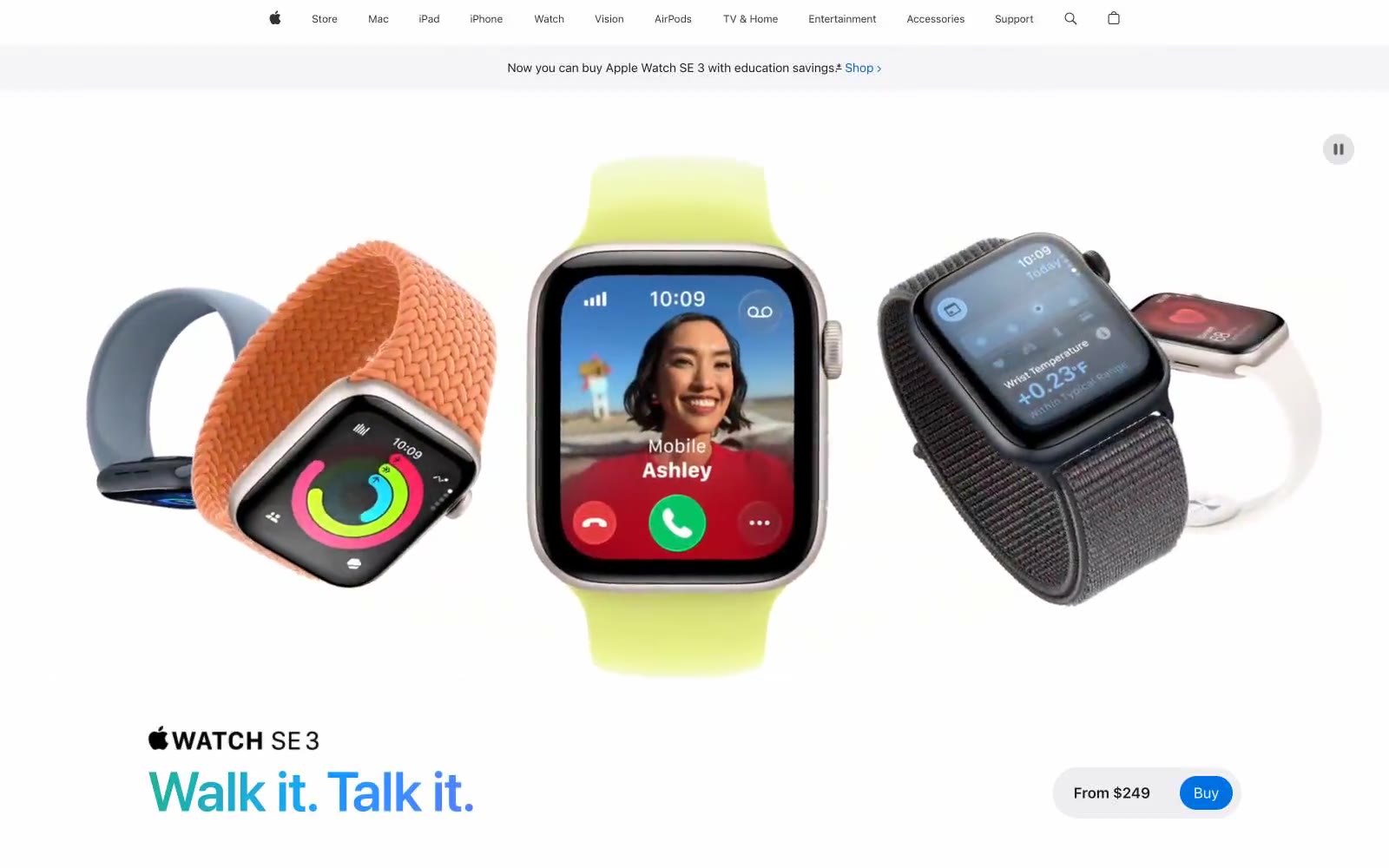 Apple (España) 网站预览