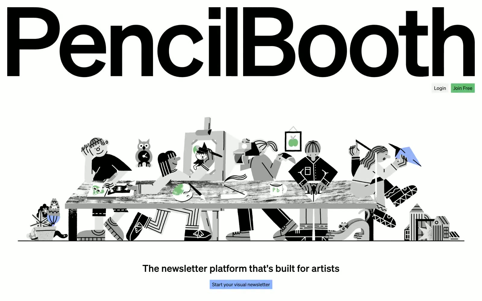 PencilBooth 网站预览