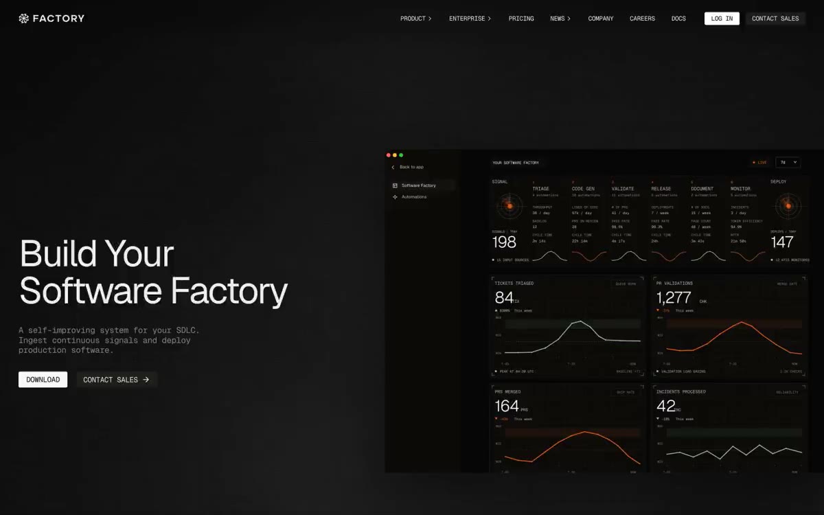 Factory 网站预览