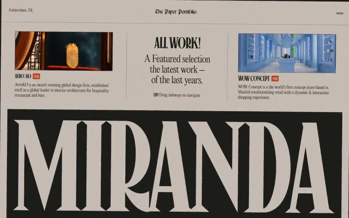 Miranda 网站预览